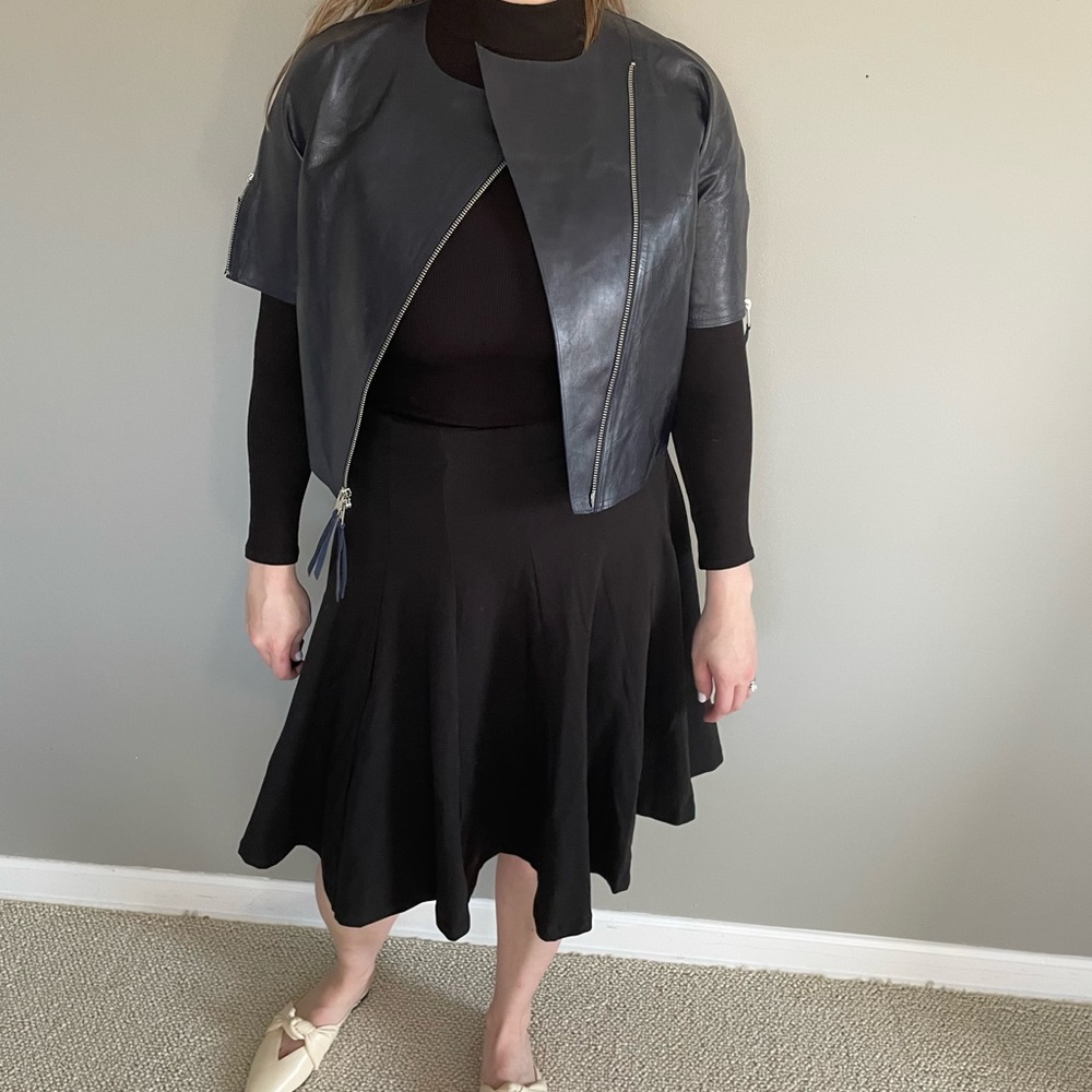 Stogova leather zip up